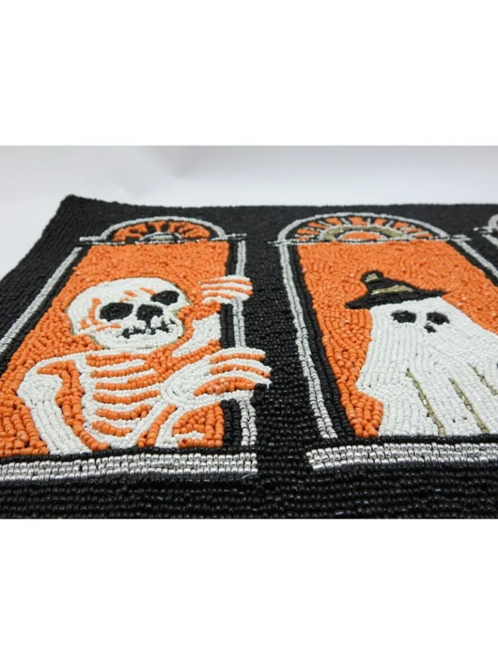 Christian Siriano Halloween Beaded Table Runner Cocktail Napkins 2 Pc Set New